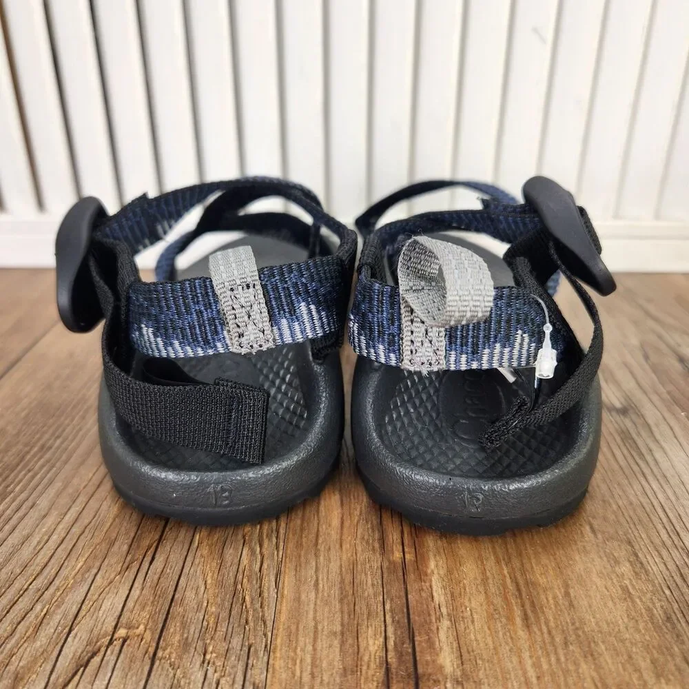 Chaco Z/1 Ecotread Kids Sz 13M Amp Navy Adjustable Hiking Outdoor Sandals Shoes